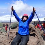 Laura on Kili