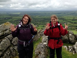 Laura and Ali during the Ten Tors Challenge as part of the 2014 Challenges