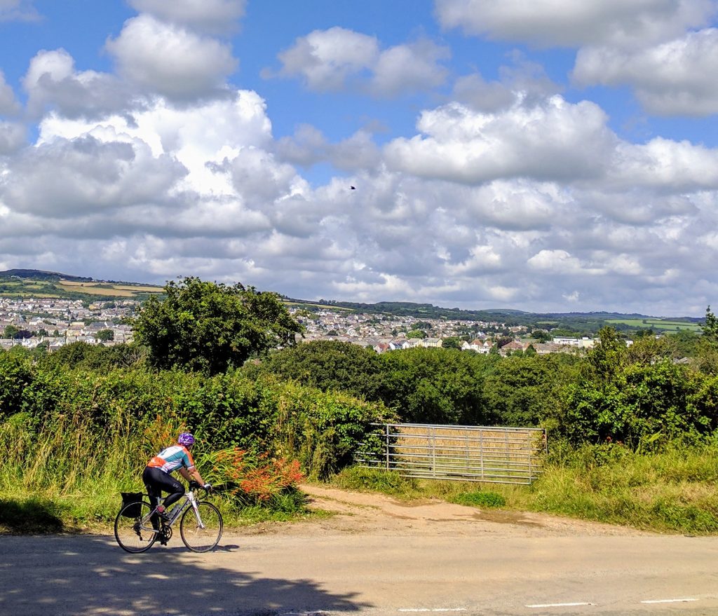 Descending into Fowey, end of day 1 Lejog