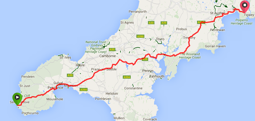 Lejog route day 1